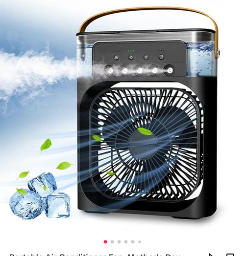 Ventilador Enfriador de Aire Portátil 3 en 1 – Mini AC para Habitación, Oficina y Coche | Refrigeración Rápida + Humidificador | Envío desde EE. UU. 🇺🇸 | ¡Súper Ventas en TikTok y Amazon!