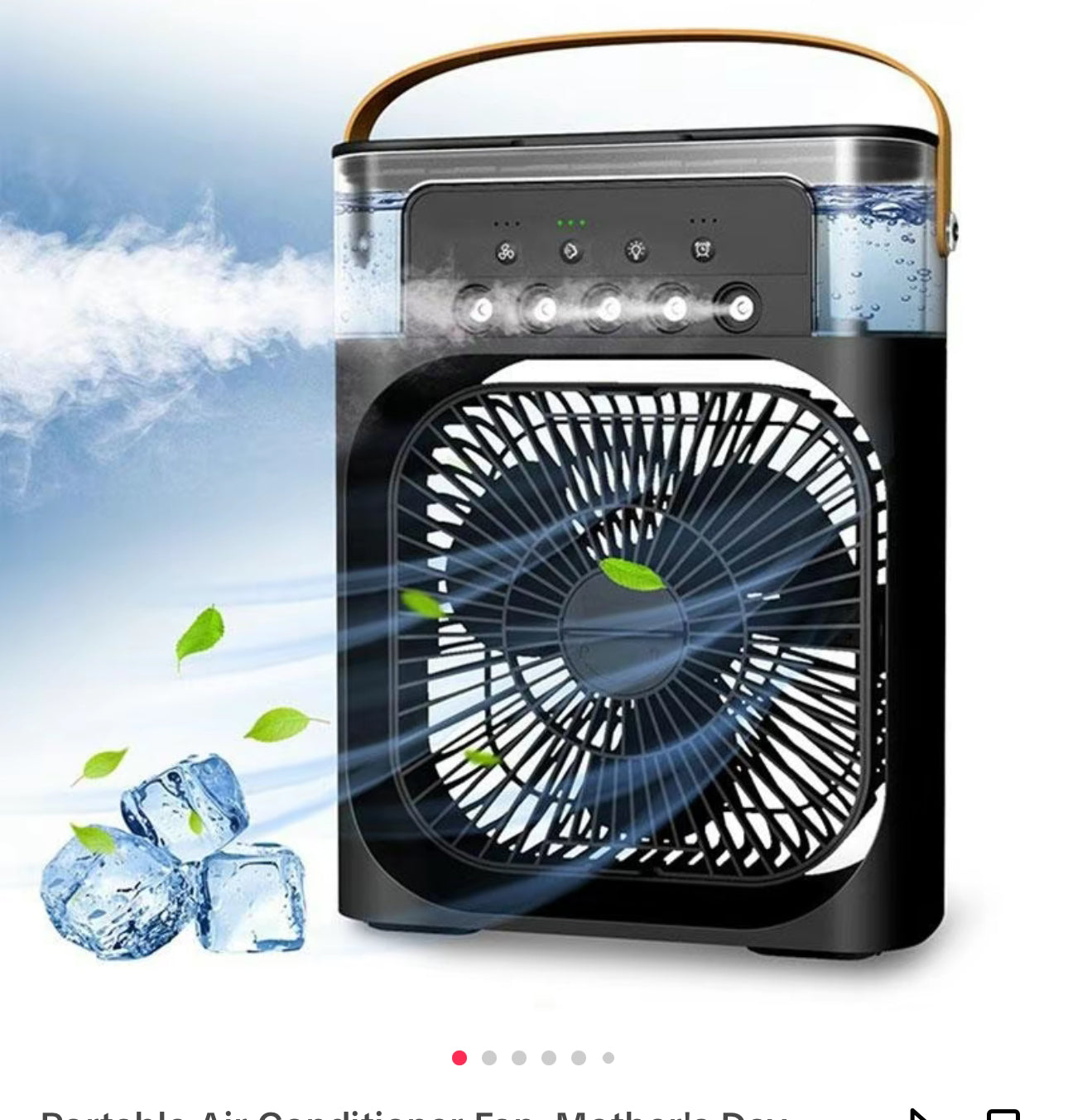 Ventilador Enfriador de Aire Portátil 3 en 1 – Mini AC para Habitación, Oficina y Coche | Refrigeración Rápida + Humidificador | Envío desde EE. UU. 🇺🇸 | ¡Súper Ventas en TikTok y Amazon!