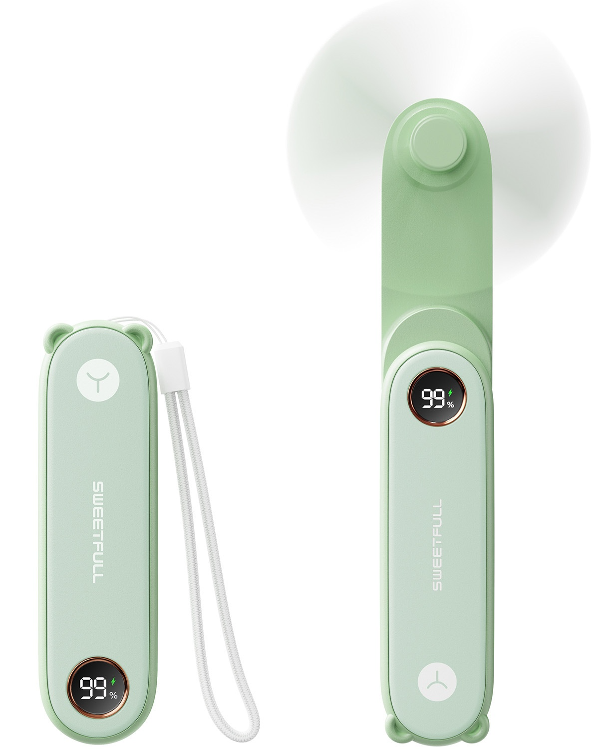 Ventilador Portátil Plegable de Mano Mini USB – Ventilador Recargable Portátil para Exteriores