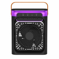 CoolWave ventilador portátil de aire frío, color negro